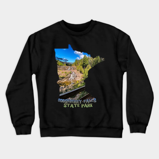 Gooseberry Falls State Park Crewneck Sweatshirt by gorff